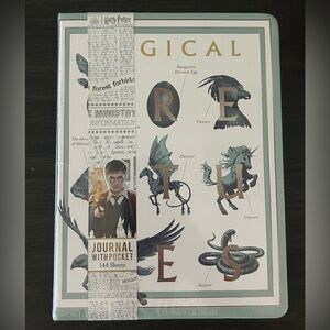 Harry Potter Magical Creatures Journal with pocket 144 page NWT